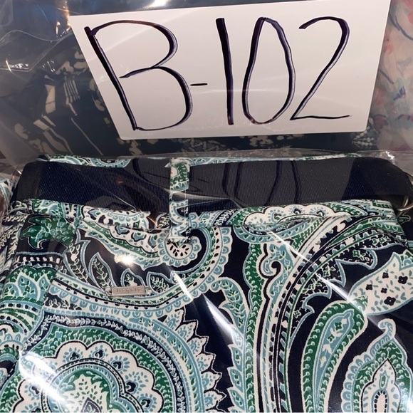 Liz Claiborne LizGolf Skort Blue Paisley with Belt and attached shorts Sz 8 - Picture 11 of 11